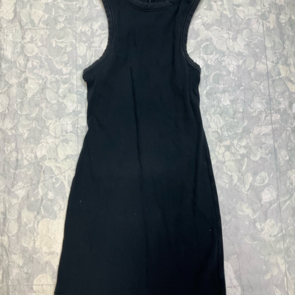 SKIMS Black Sleeveless Mini Tank Dress